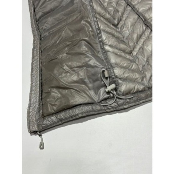 Patagonia Women's XS Lightweight Down Insulated Vest Gray Silver Full Zip Puffer - Picture 11 of 13